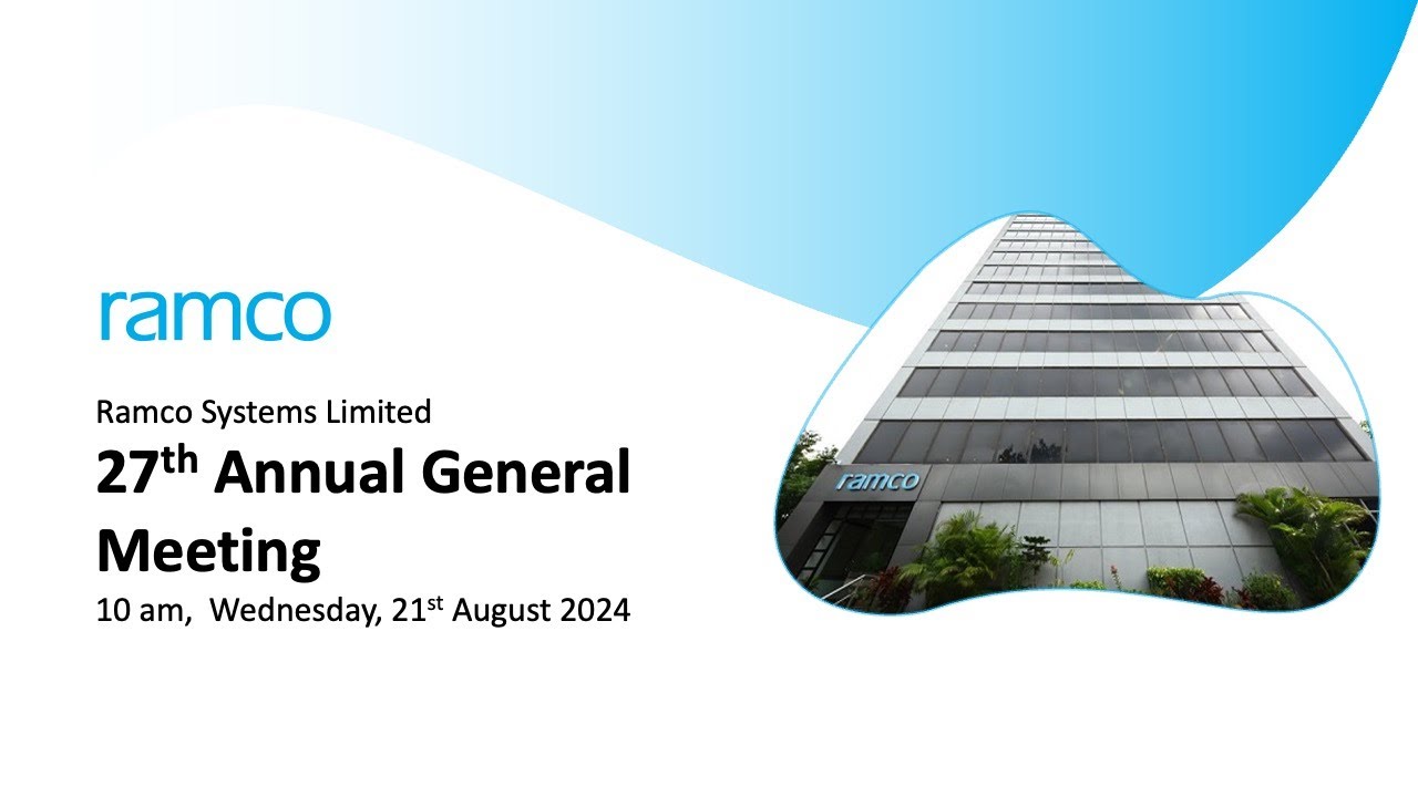 27th Annual General Meeting of Ramco Systems