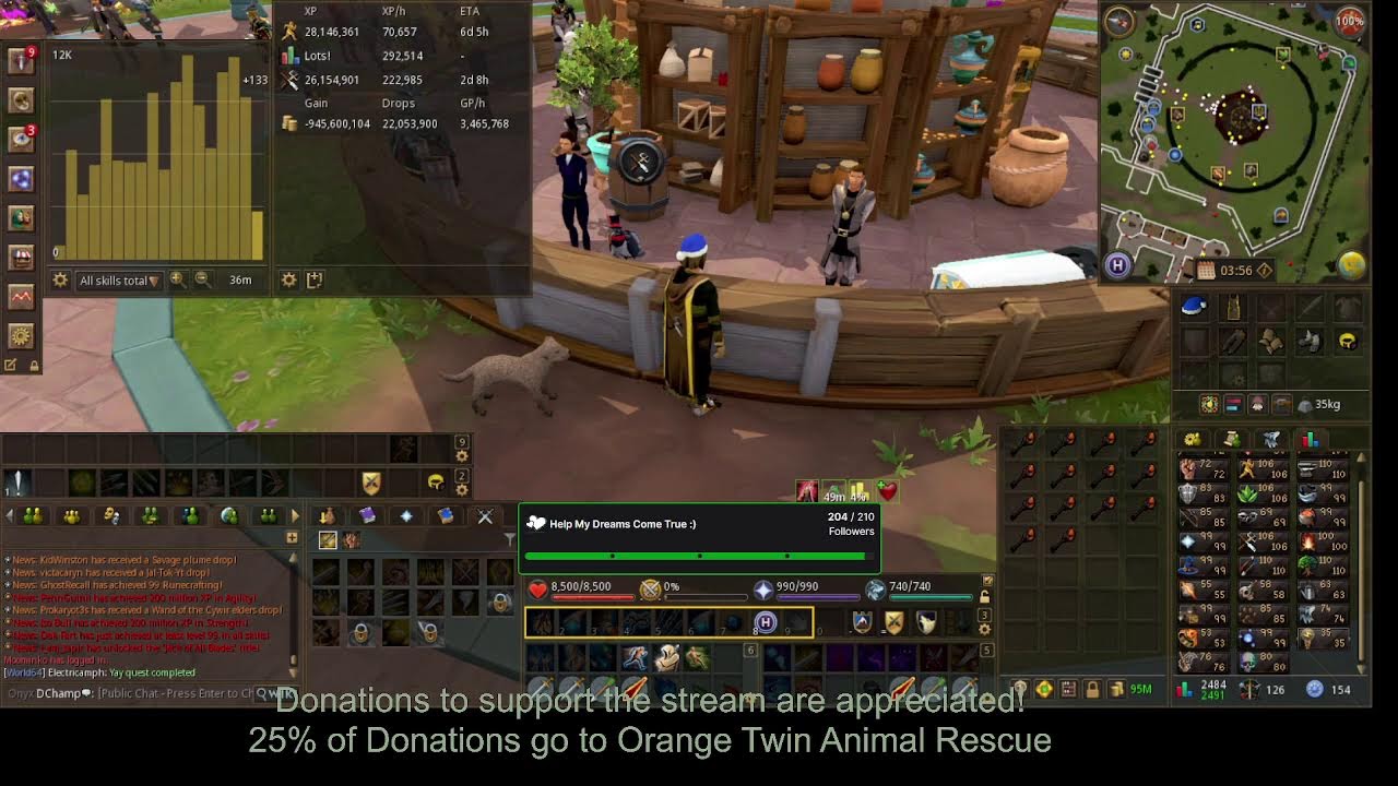 RuneScape Livestream. Come Chill and Watch