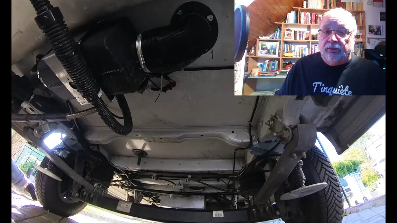 (32)Installation du chauffage autoterm  gasoil dans mon camping car et niveau sonore