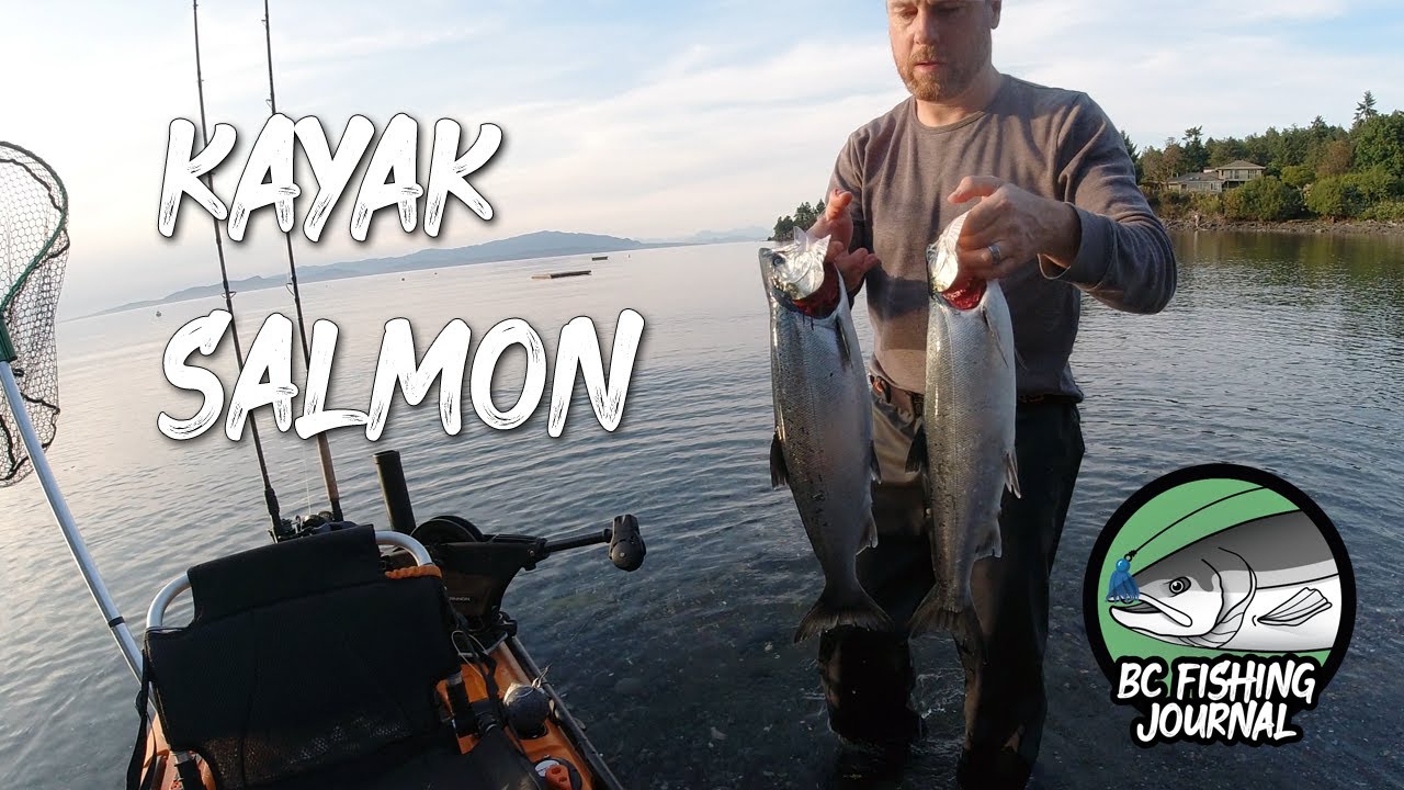 Summer Salmon Fishing in Kayak