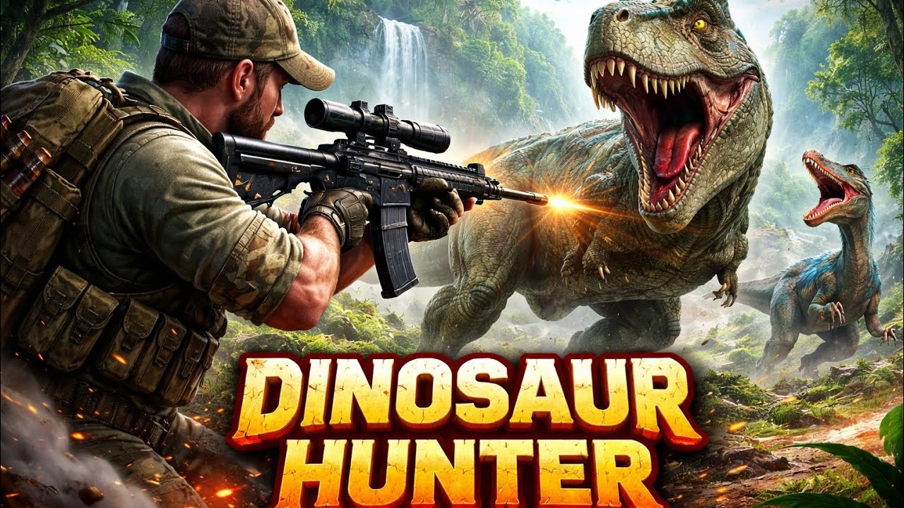 Ultimate Dinosaur Hunter – Epic T-Rex Battle! 🦖🔥