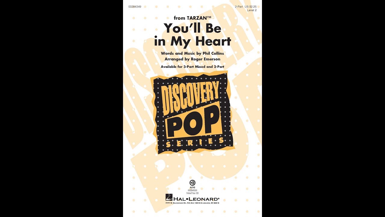 You'll Be in My Heart (2-Part Choir) - Arranged by Roger Emerson