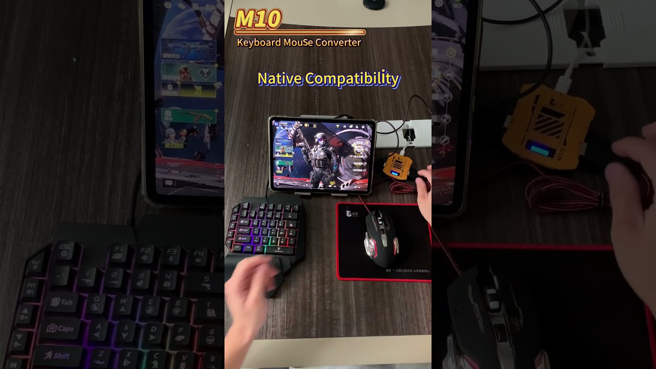 M10 Native mobile game keyboard and mouse converter #gamwing #controller#m10