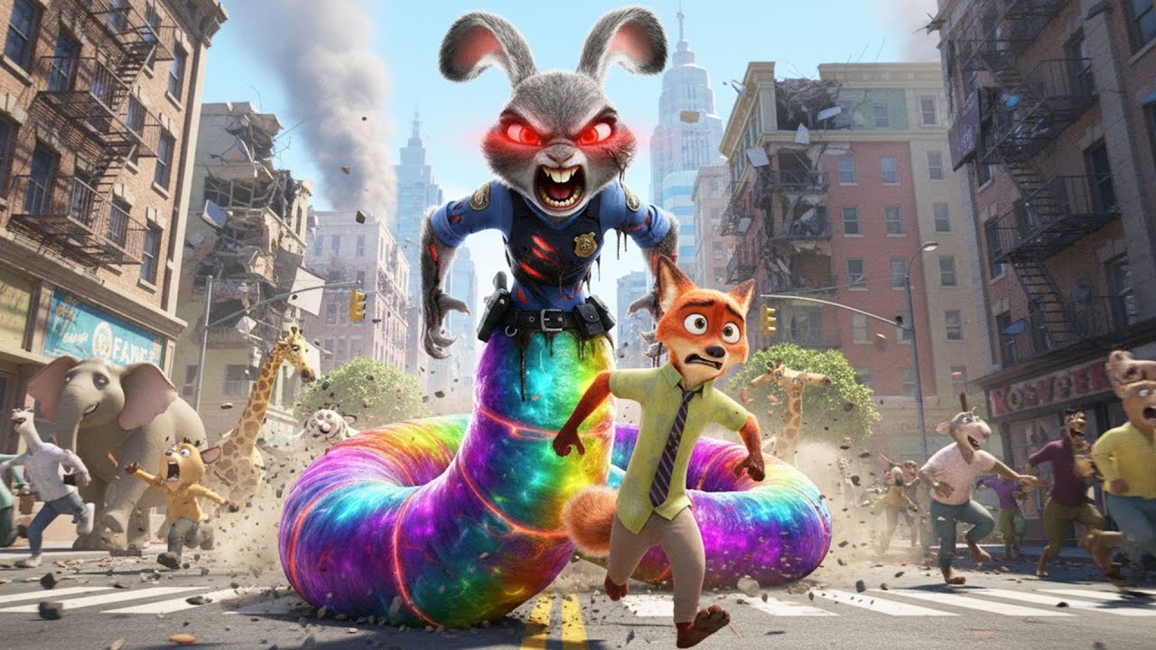 SOS! 🦊🐰 Judy Transforms into a Giant Worm Monster 😱 | Zootopia 2