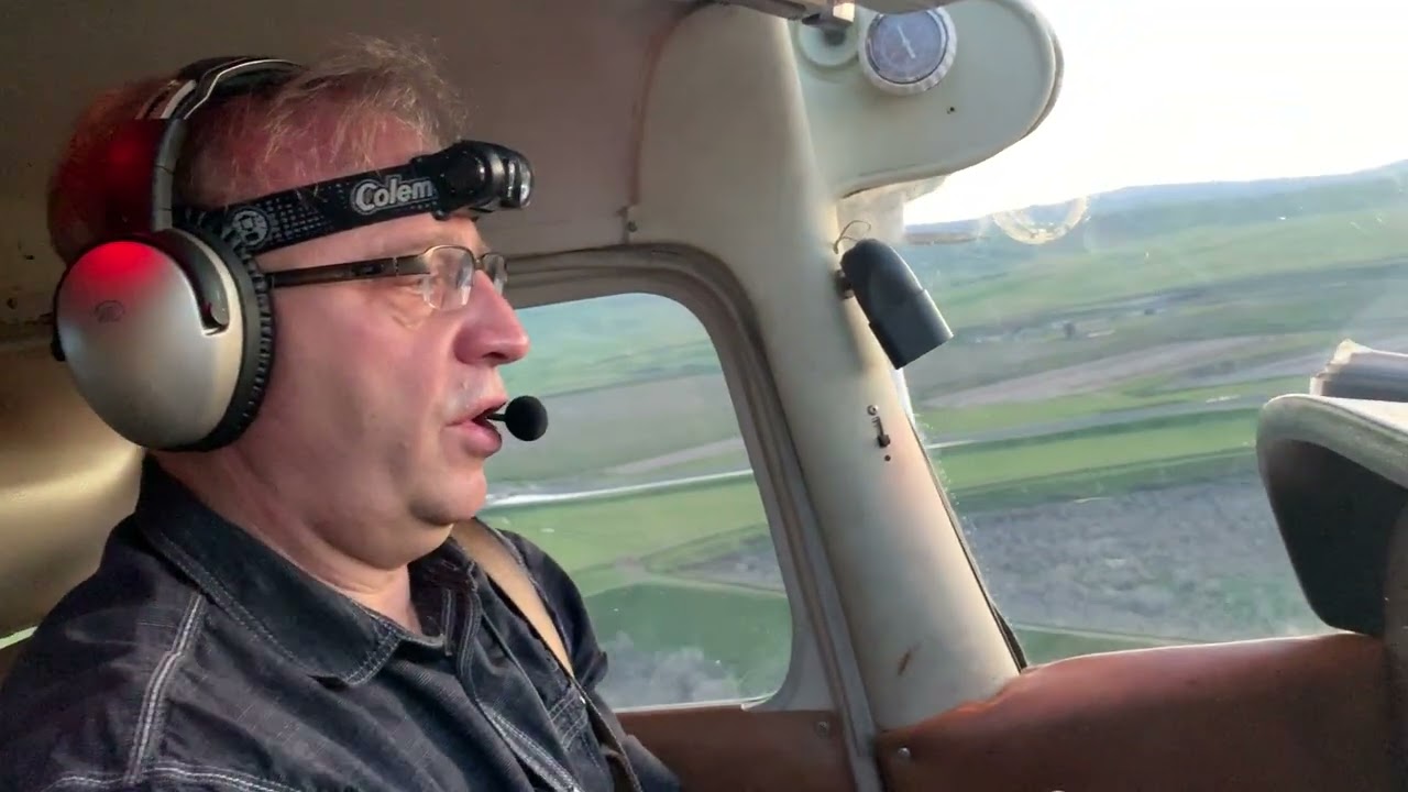 Landing at Tracy (KTCY) with David in a Cessna 172