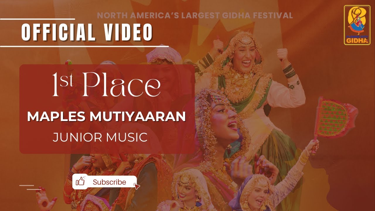 MAPLES MUTIYAARAN || 1st Place || Flower City Gidha 2025 || Junior Music Gidha Category