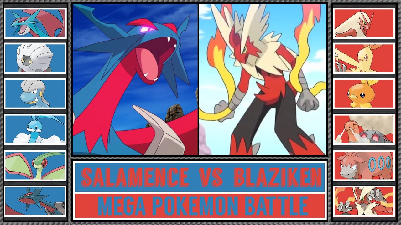 Mega Pok&eacute;mon Battle: MEGA SALAMENCE vs MEGA BLAZIKEN