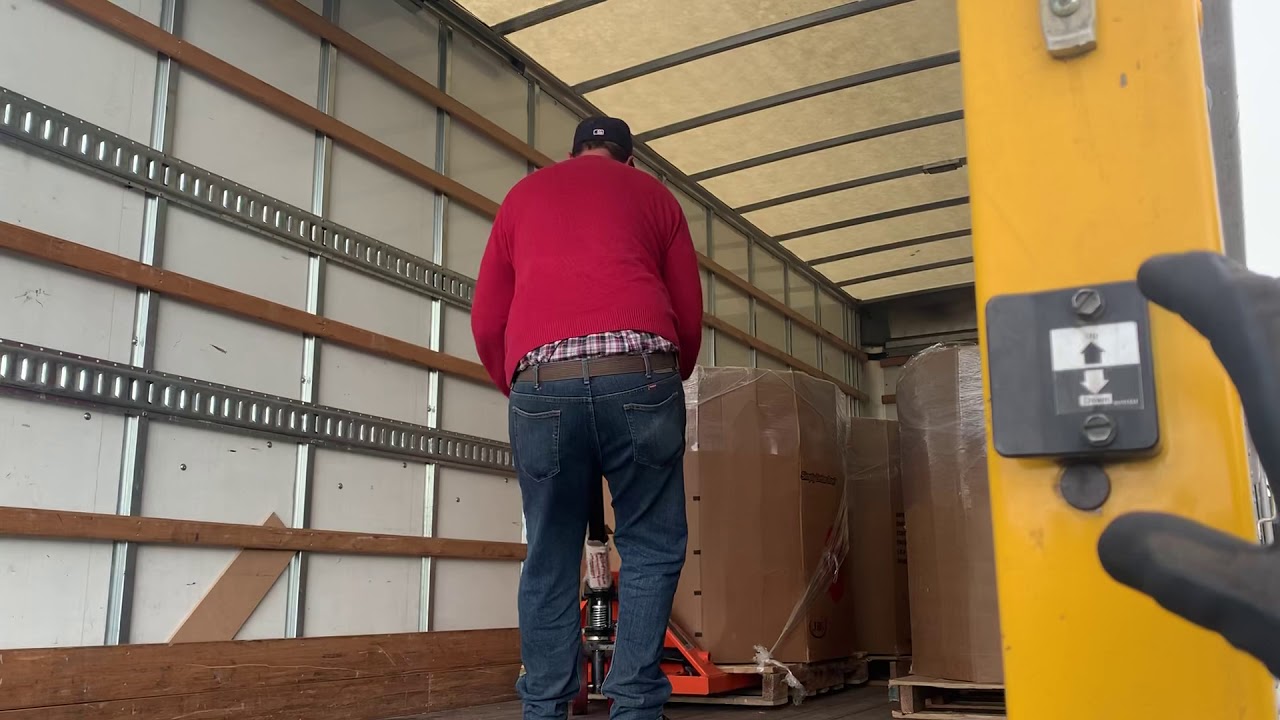 How to unload a truck like a pro pallet jack
