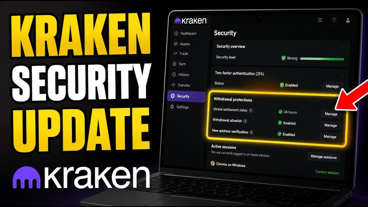 How to update your Kraken security settings and withdrawal protections - Detailed Guide