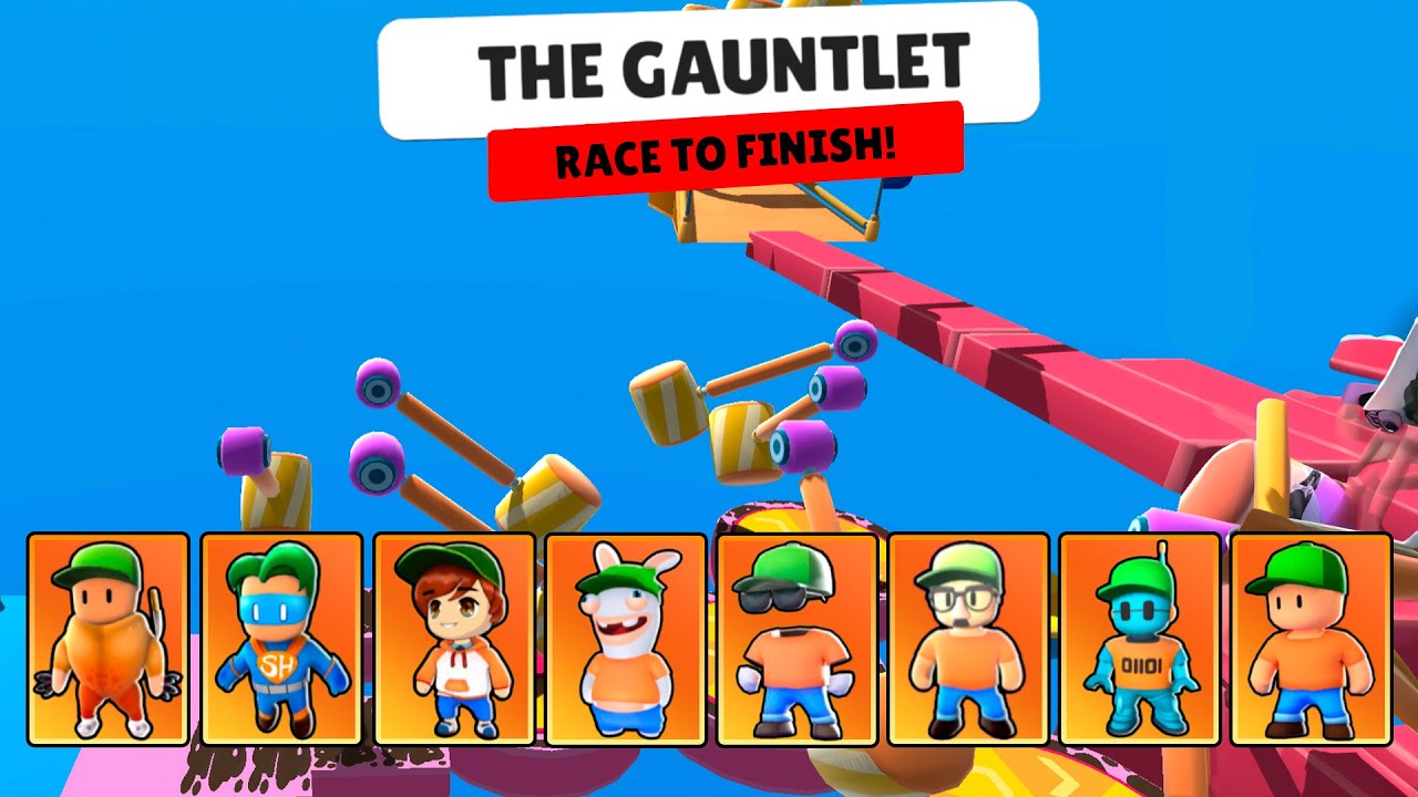 All Mr. Stumble Skins vs The Gauntlet Map in Stumble Guys 0.60.1