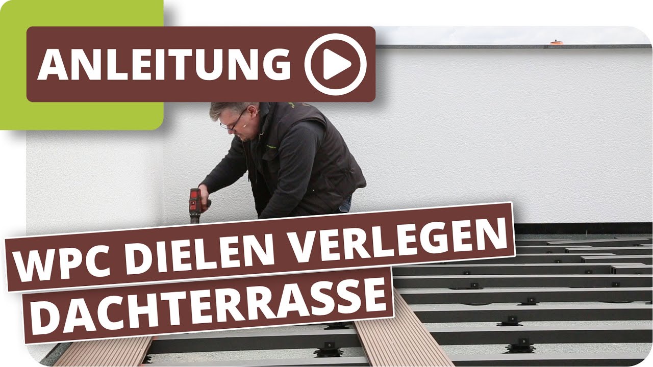 Dachterrassen Bodenbelag - WPC Terrassendielen von Planeo verlegen