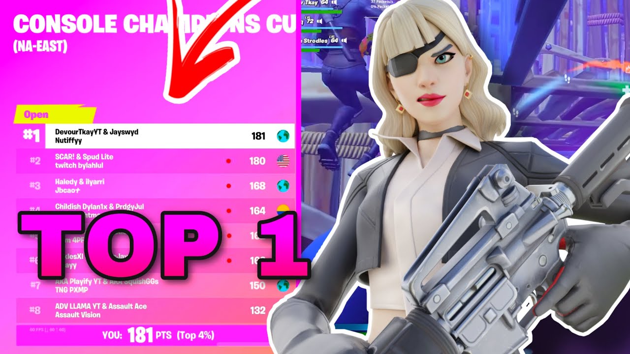 TOP 1 alla FNCS da CONSOLE  !! I SETTINGS AIMBOT  del CAMPIONE di CONSOLE 60 FPS !! PS4/PS5/XBOX/PC