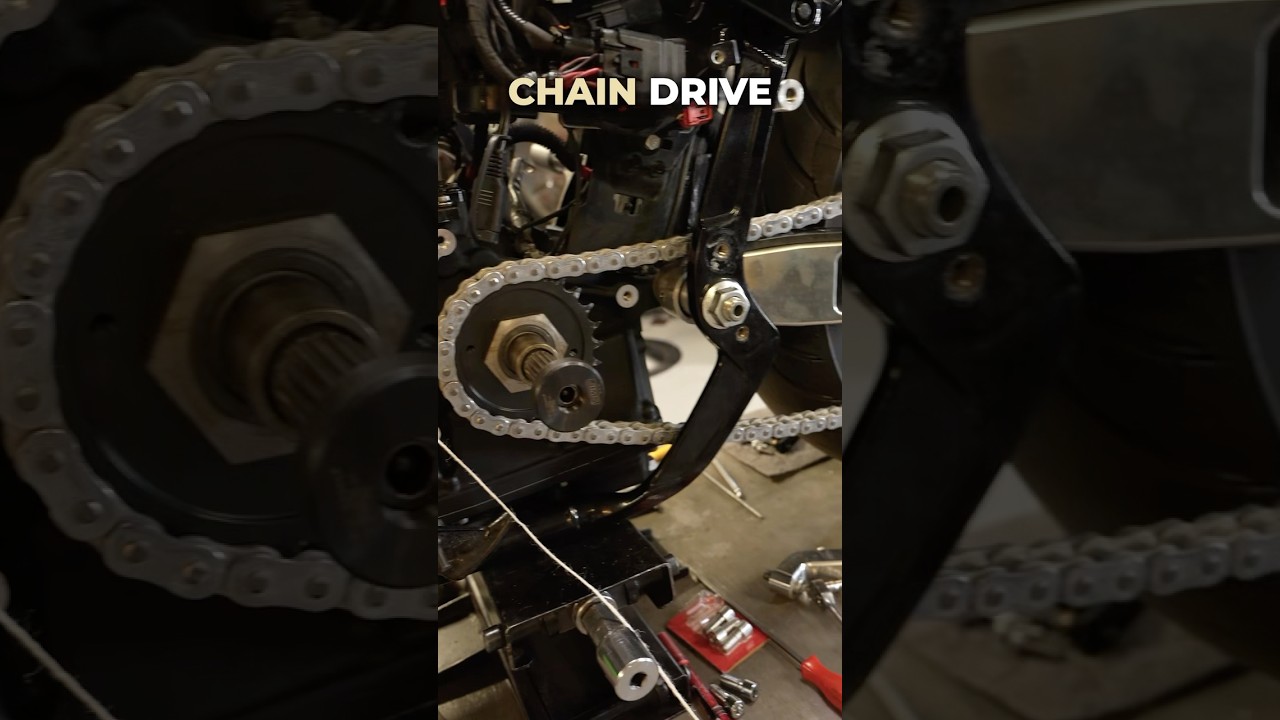 Chain drive conversion for BIG #performance #harleydavidson #chaindrive