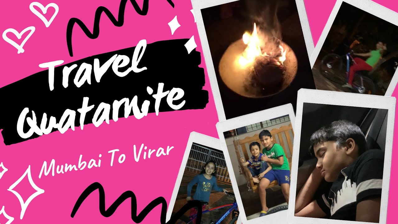 Traveling to native place in lockdown - Mumbai to Virar Vlog 🚗 || Nia & Brendan
