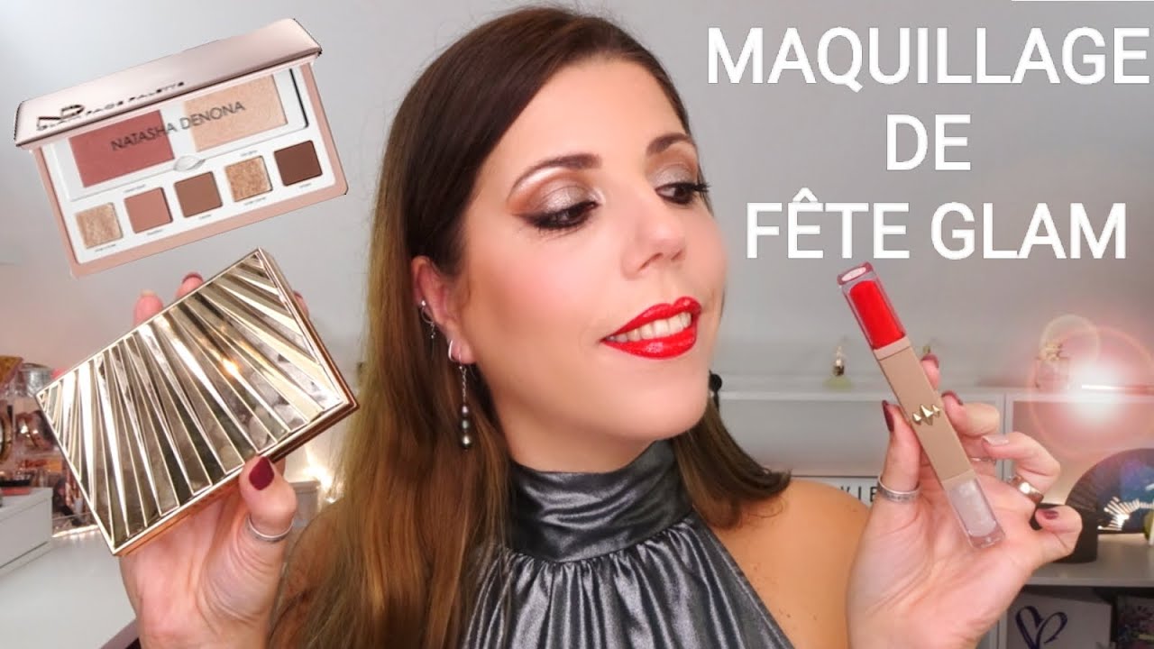 MAQUILLAGE DE F&Ecirc;TE GLAMOUR GRWM/TUTO (Private Velours d'Otrera, Glam face palette ND ...)