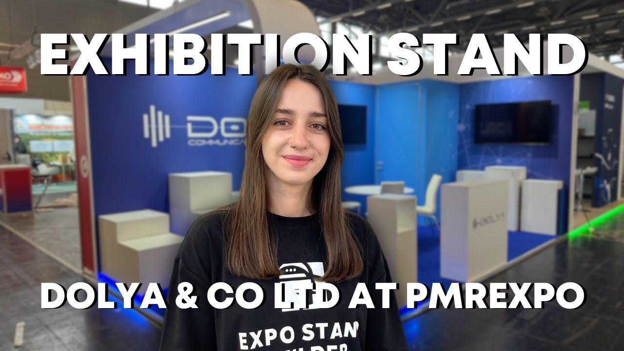 Дизайн стенда High-Tech на выставке PMRExpo в Кёльне | Выставочный стенд для компании Dolya
