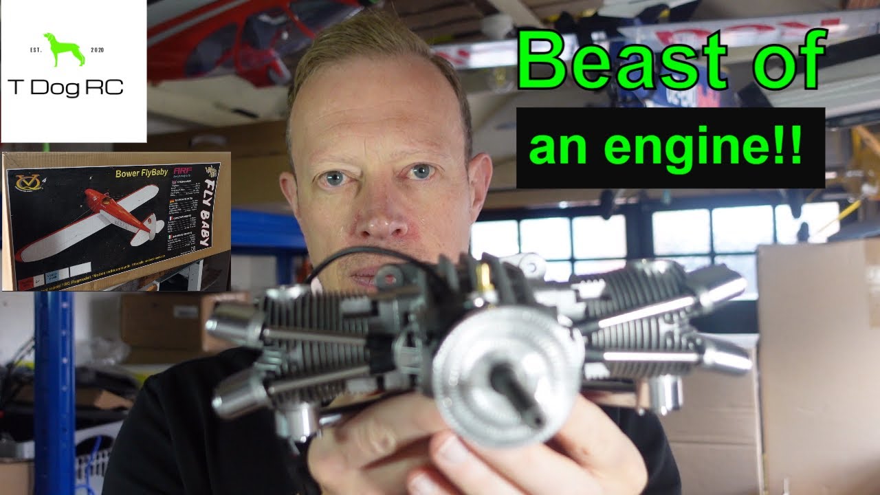 Building a Beast!!! 41cc Saito Twin Gas Engine - Flybaby Intro and first look