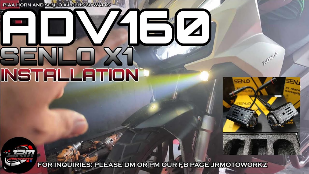 ADV160 MDL SENLO X1 PLUS AND PIAA HORN INSTALLATION ( ANG LINIS NG WIRING NITO #jrmotoworkz #adv160