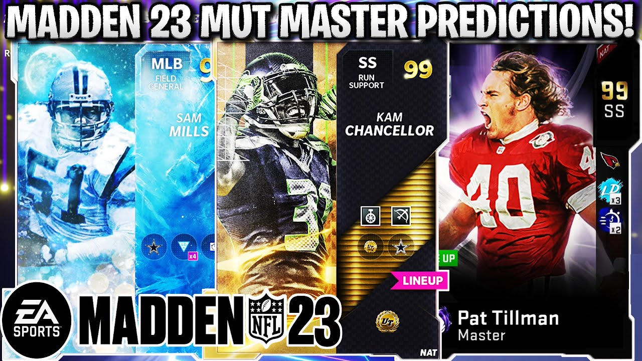MADDEN 23 MUT MASTER PREDICTIONS! MY TOP 5 MUT MASTER PREDICTIONS! | MADDEN 23 ULTIMATE TEAM