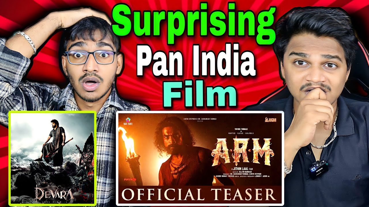 ARM Teaser & Ntr 30 First Look REACTION | Tovino Thomas |