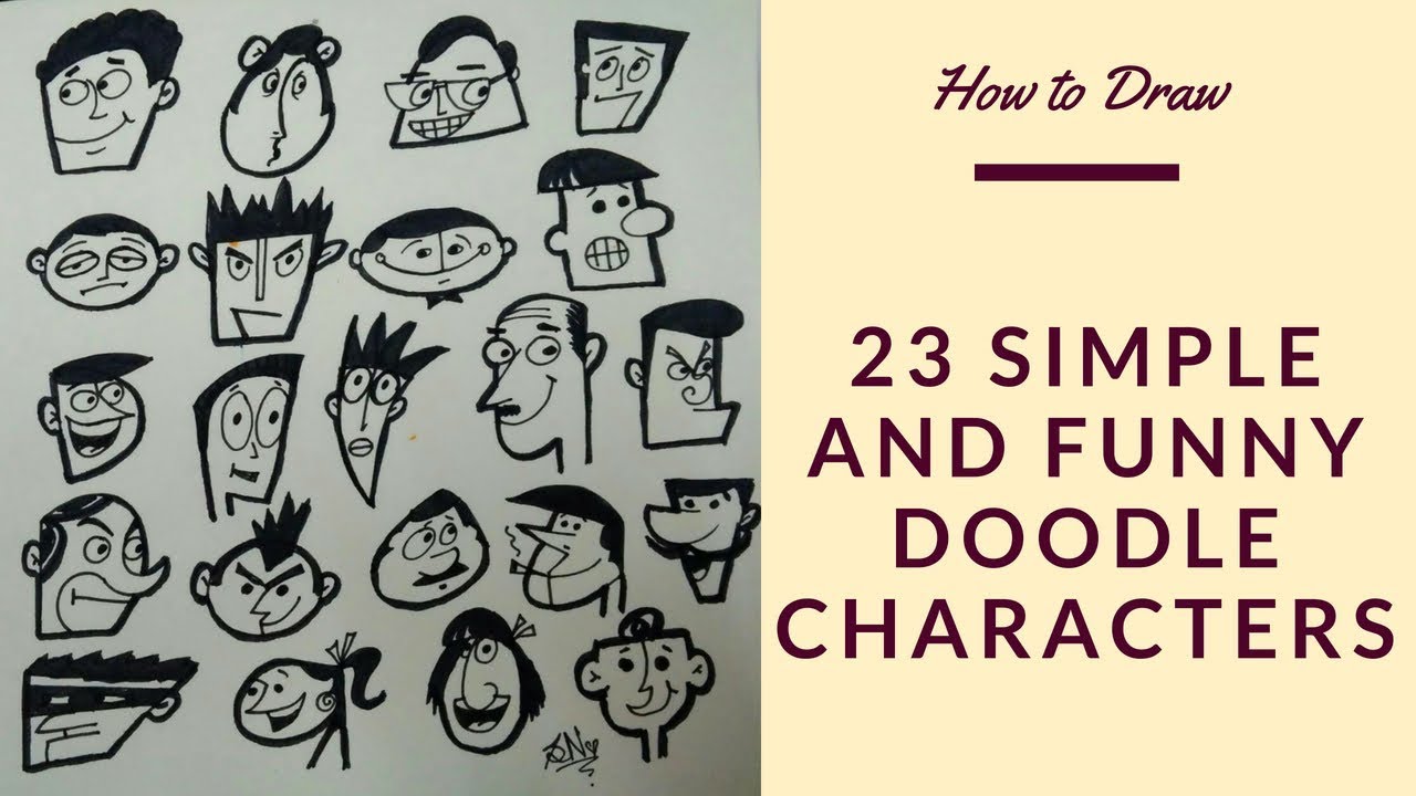 Crazy doodles - 20 + new funny doodle characters