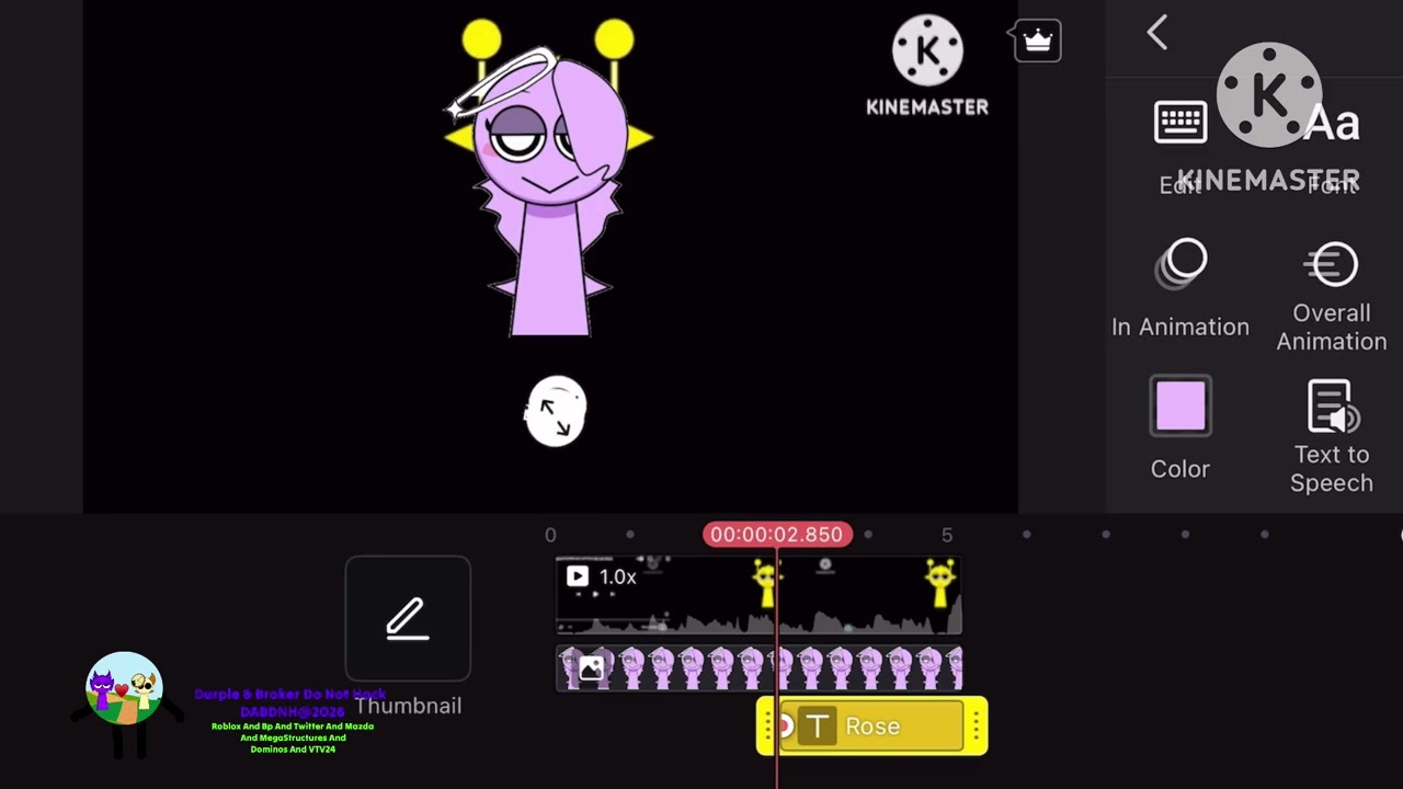 Rose Logo Remake Kinemaster Speedrun 16x Speed @DABDNH2026