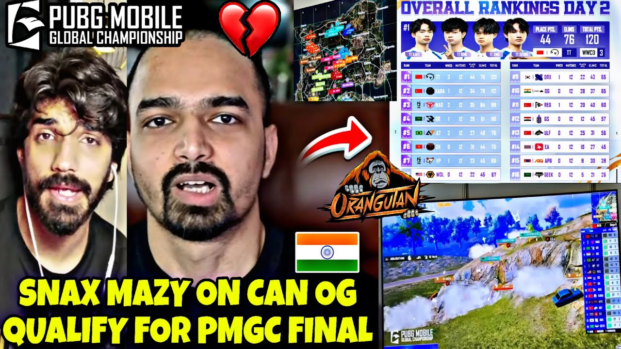 Snax Mazy on Can OG Qualify For PMGC Final Mistake Discussion 🚨. Heartbreaking Reply on OG🚨.