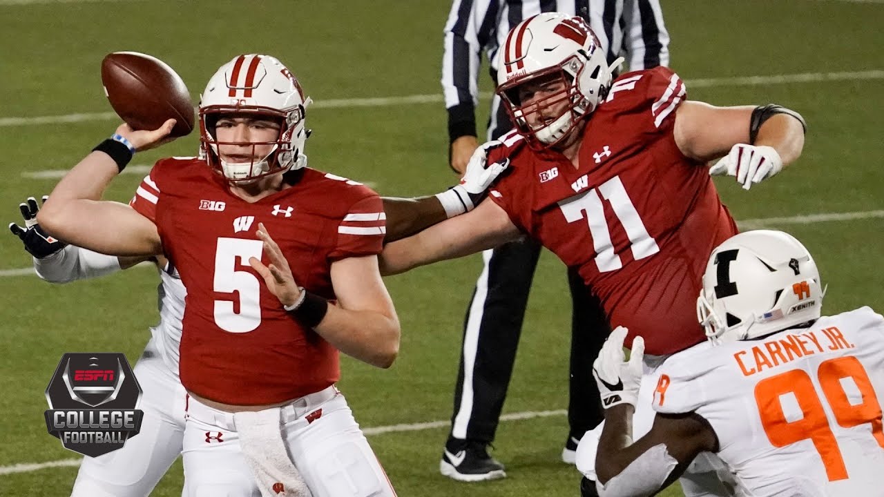 Illinois Fighting Illini vs. Wisconsin Badgers | 2020 College Football Highlights