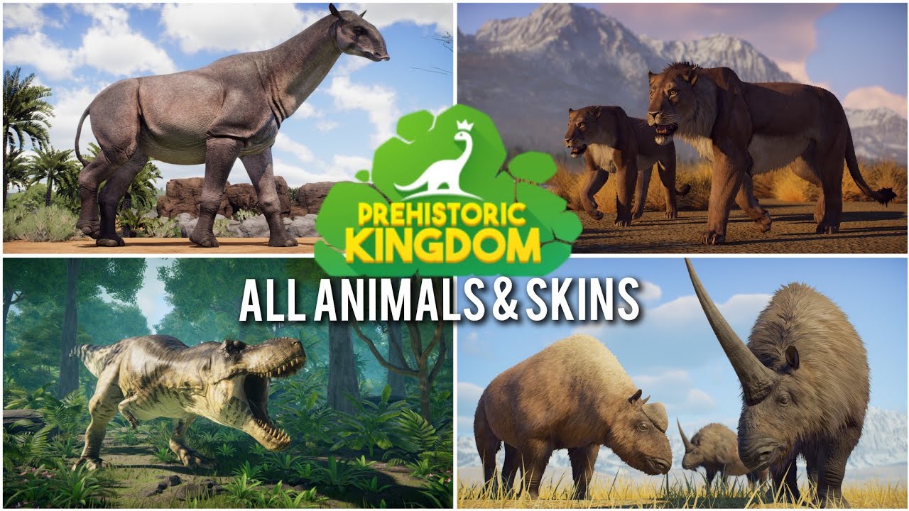 Prehistoric Kingdom: (Update 10) All Animals + Skins Showcase