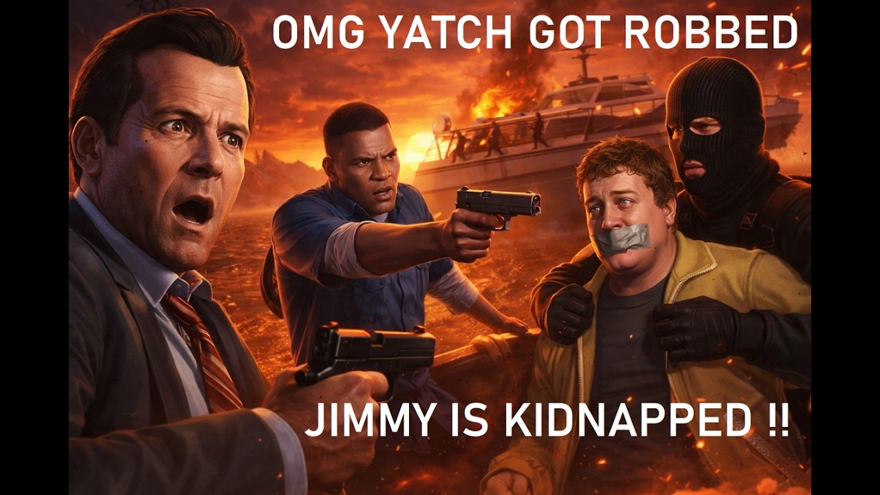 Michael’s Yacht Robbed! Jimmy Kidnapped – Franklin’s High-Speed Rescue | GTA 5