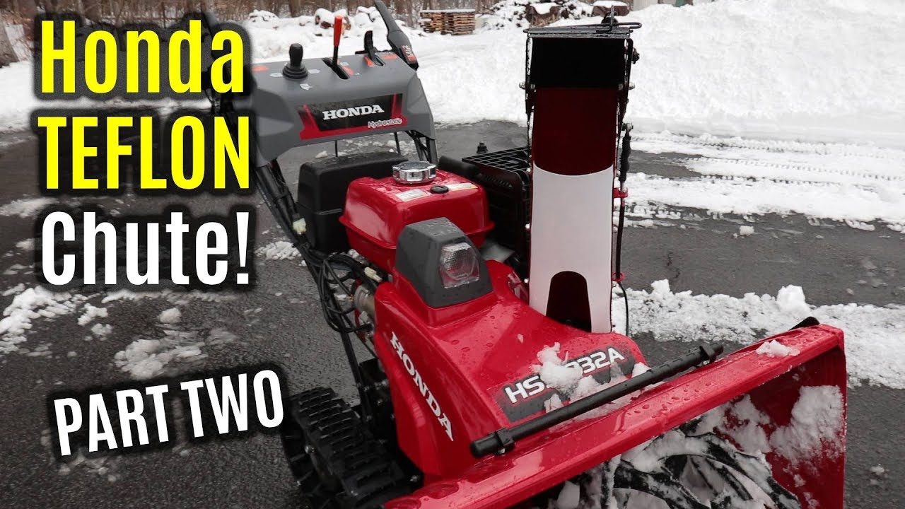 HONDA HSS1332ATD IMPROVED Teflon Chute Collar SLUSH Test | PART 2