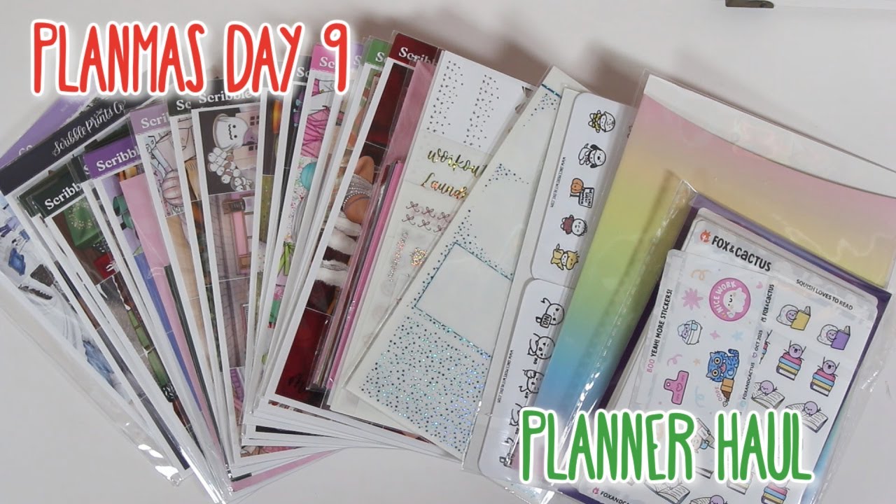 Planner Haul | Once More With Love, Fox & Cactus, Wonton in a Million, & SPC | Planmas Day 9 🎅🏻🎄