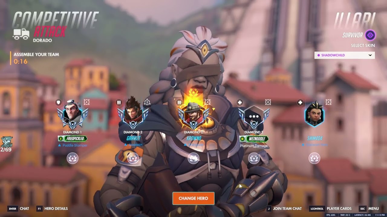 PRO ILLARI POV! IDDQD OVERWATCH SEASON 1 GAMEPLAY