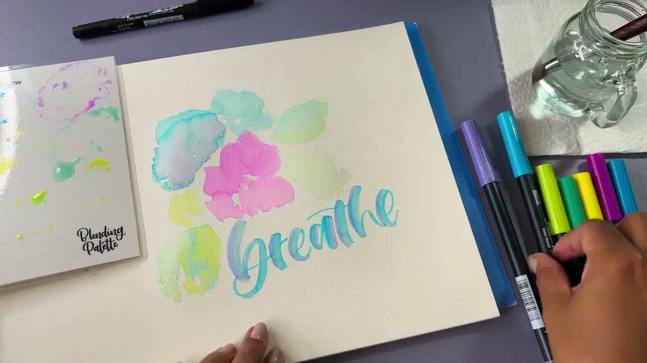 Watercolor Painting Made Easy with Tombow Dual Brush Pens | Step-by-Step Tutorial by From Carola!