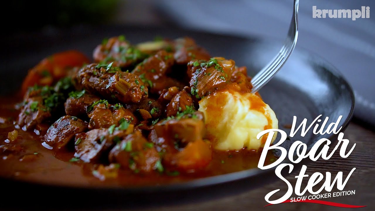 Slow Cooker Wild Boar Stew