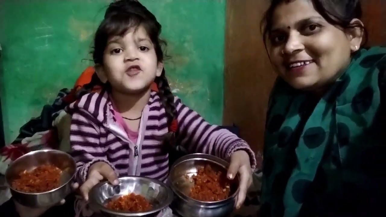 Aaj Sandhya bua halva Lai Thi bahut testi banaa tha 