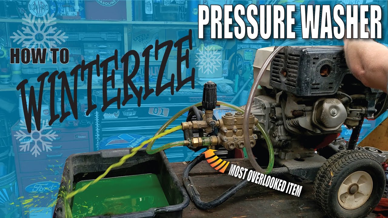 Pressure Washer Winterize for Long Term Storage