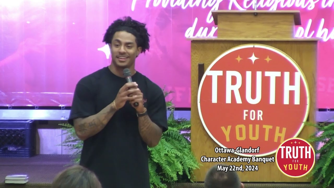 Kamryn Babb Shares His Testimony at the LifeWise-Ottawa-Glandorf Truth for Youth Event
