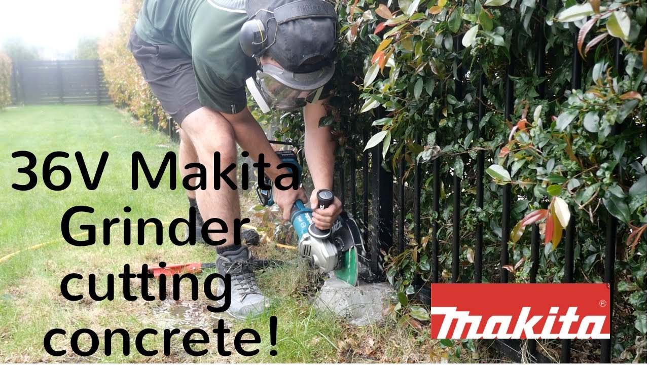 230mm / 9 Inch Makita Grinder concrete test!