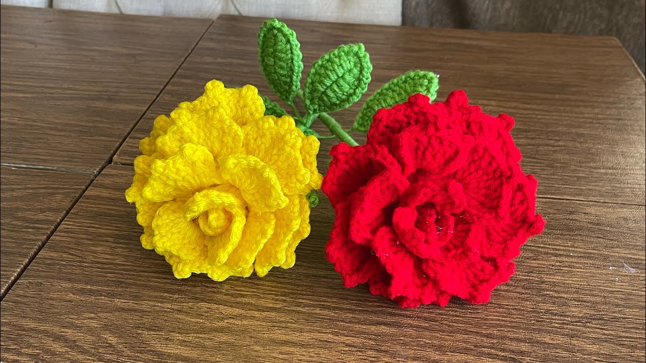 Rosa 🌹 paso a paso para regalar a mamá  🥰🧶