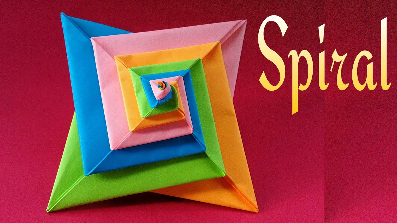Spiral | Spring - DIY Modular Origami Tutorial by Paper Folds ❤️.