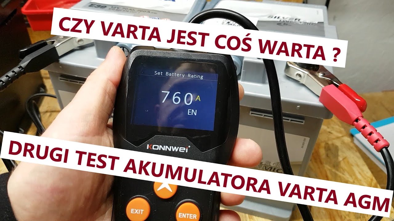 Czy Varta jest coś warta ? Drugi test akumulatora Varta AGM