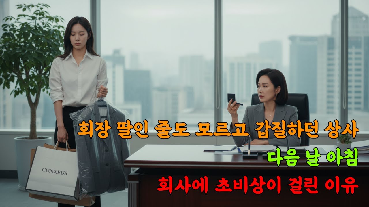 회장 딸인 줄도 모르고 갑질하던 상사, 다음 날 아침 회사에 초비상이 걸린 이유