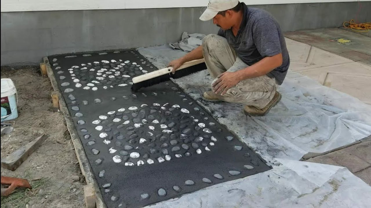 como hacer  una banqueta con piedras bonitas Hazlo tu mismo