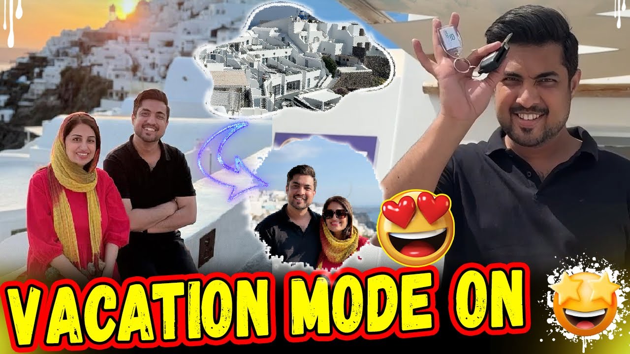 Vacation Mode On| Magical Island OF Santorini Greece | Farah Iqrar | Iqrar Ul Hassan |