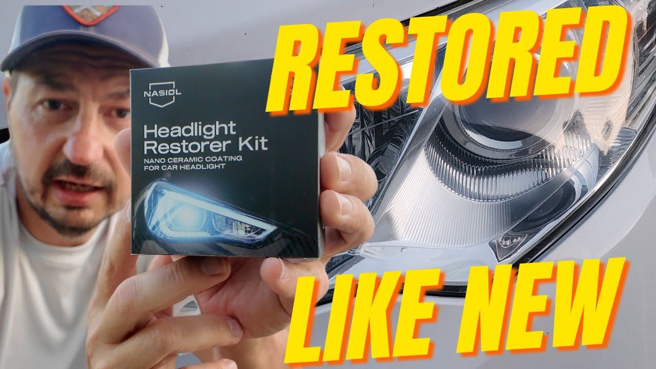 Nasiol Headlight Restorer Kit - The all in one inexpensive way to get your headlights back to new