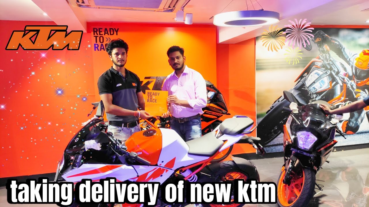 taking delivery of new ktm bike || dream comes true || ktm rc125 bs7 2024 model ||