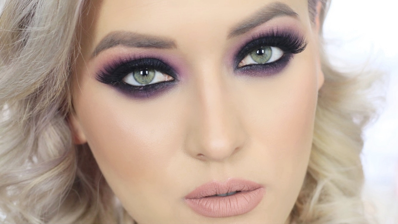 Machiaj smokey in nuante de mov | GRWM Valentine's Day | Make-up & Hair 💕