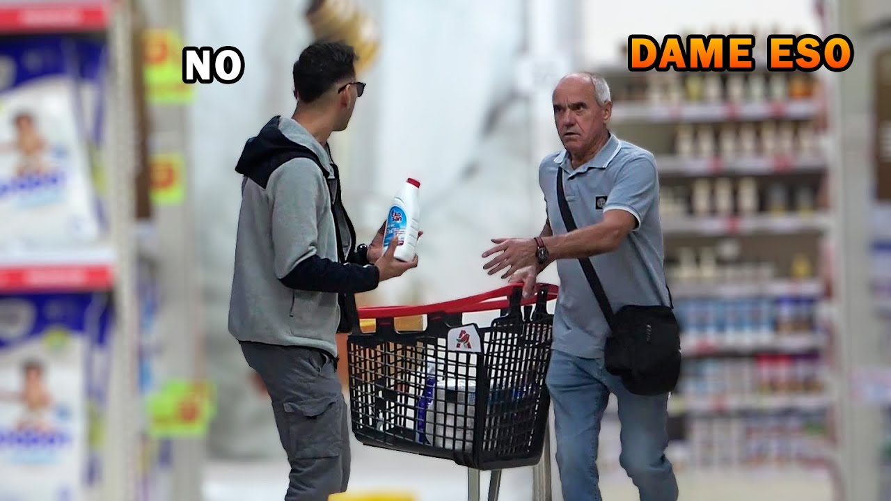 BROMA LLEV&Aacute;NDOME LA COMPRA🛒  DE DESCONOCIDOS🤷🏻😅😂