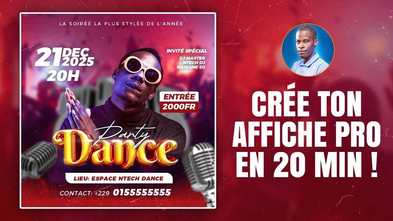 Comment créer une affiche de soirée pro sur Photoshop